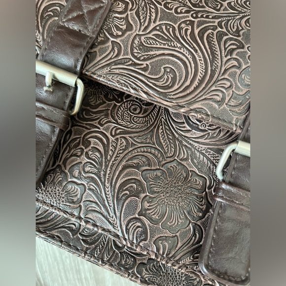 Mossimo Supply Co Tooled Leather Handbag - Picture 10 of 11